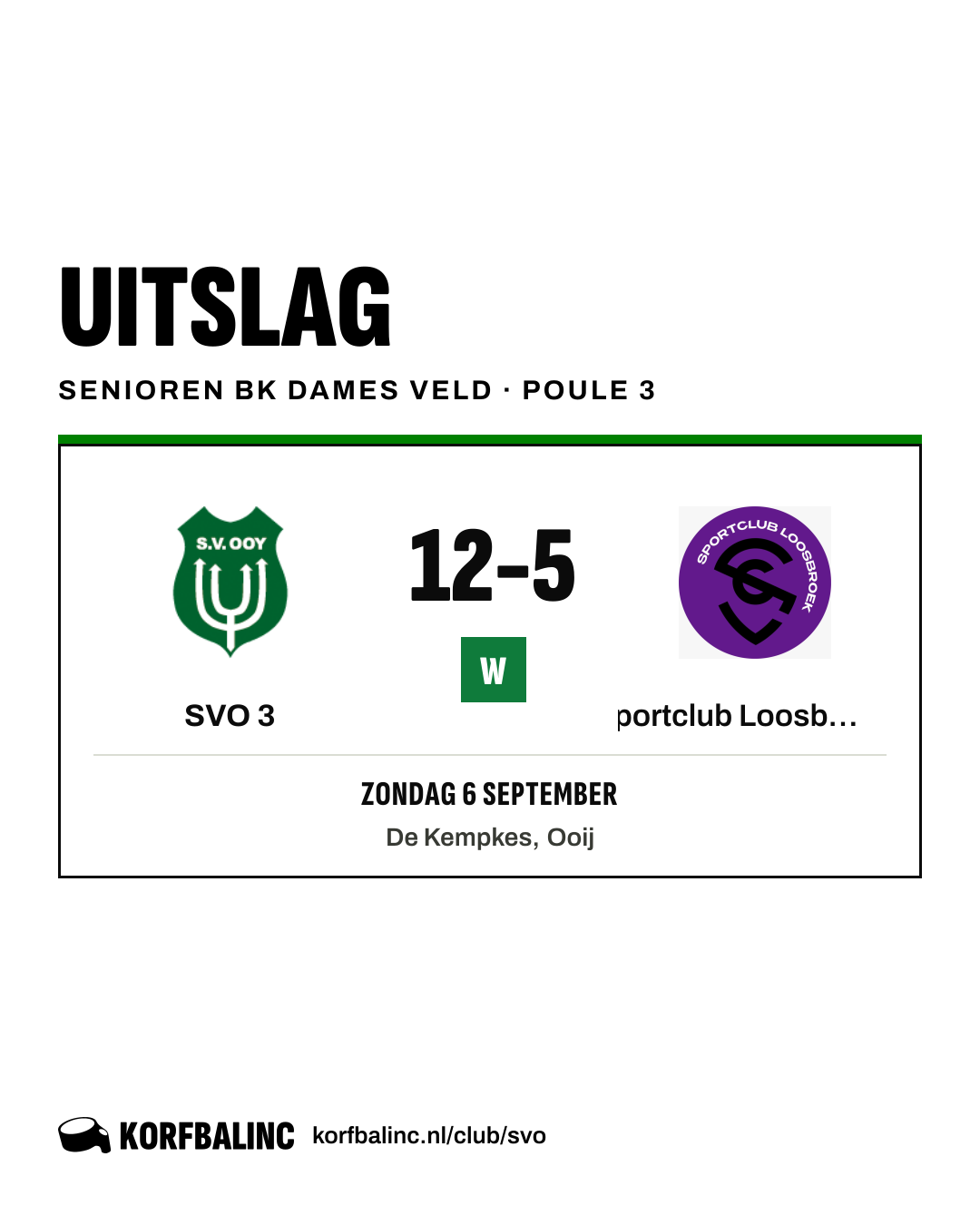 SVO 3 - Sportclub Loosbroek 3