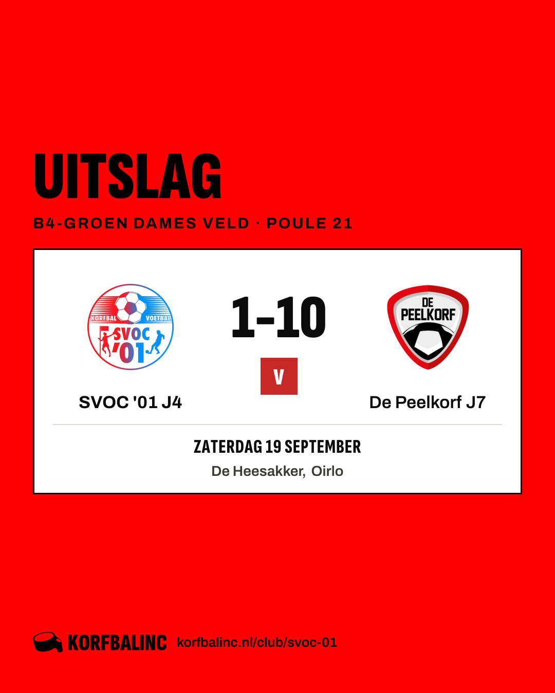 SVOC '01 J4 - De Peelkorf J7
