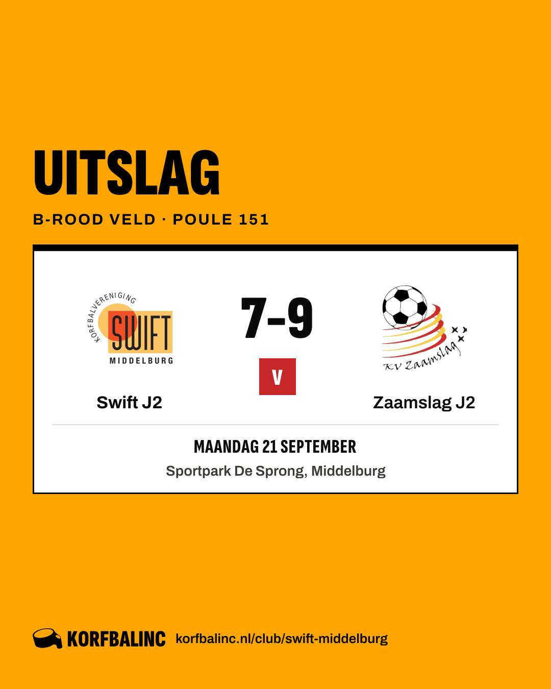 Swift J2 - Zaamslag J2