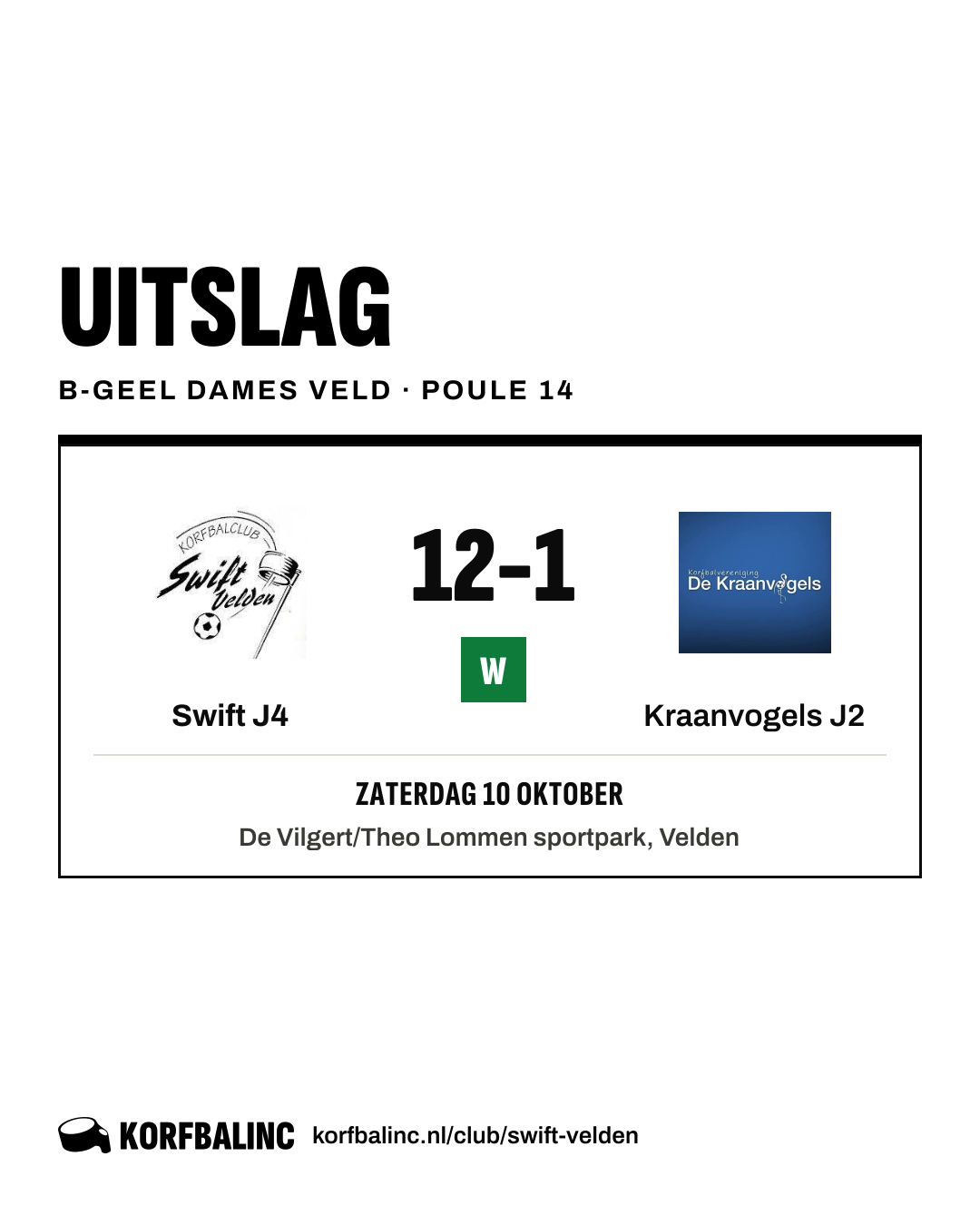 Swift J4 - Kraanvogels J2