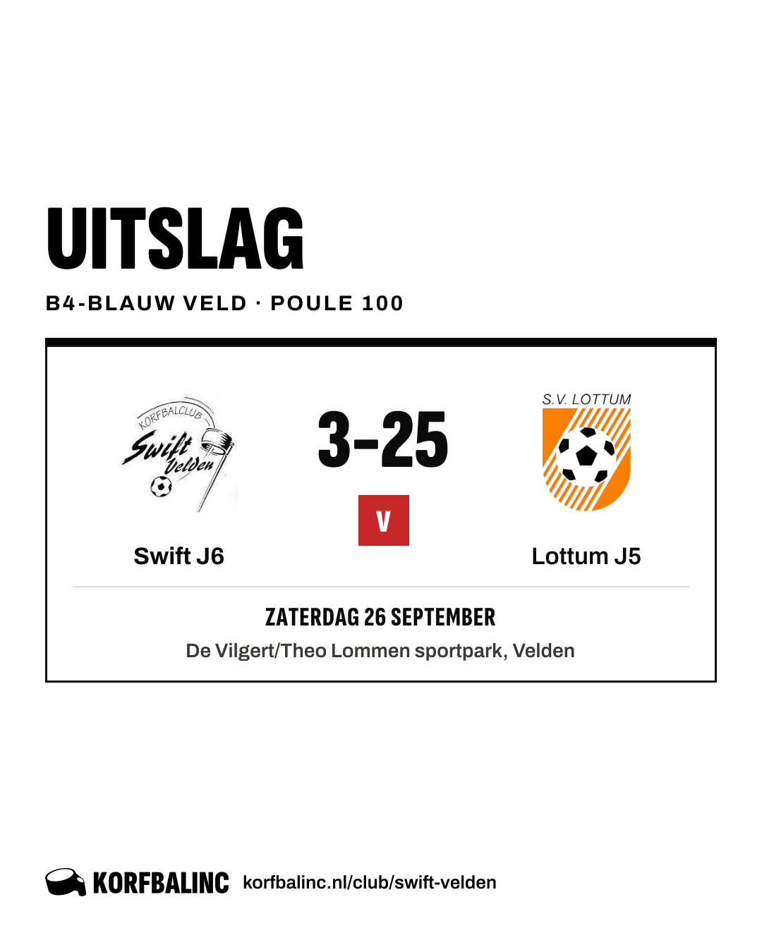 Swift J6 - Lottum J5