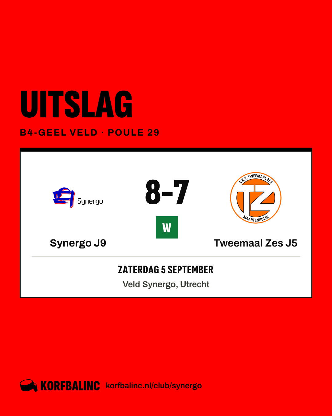 Synergo J9 - Tweemaal Zes J5