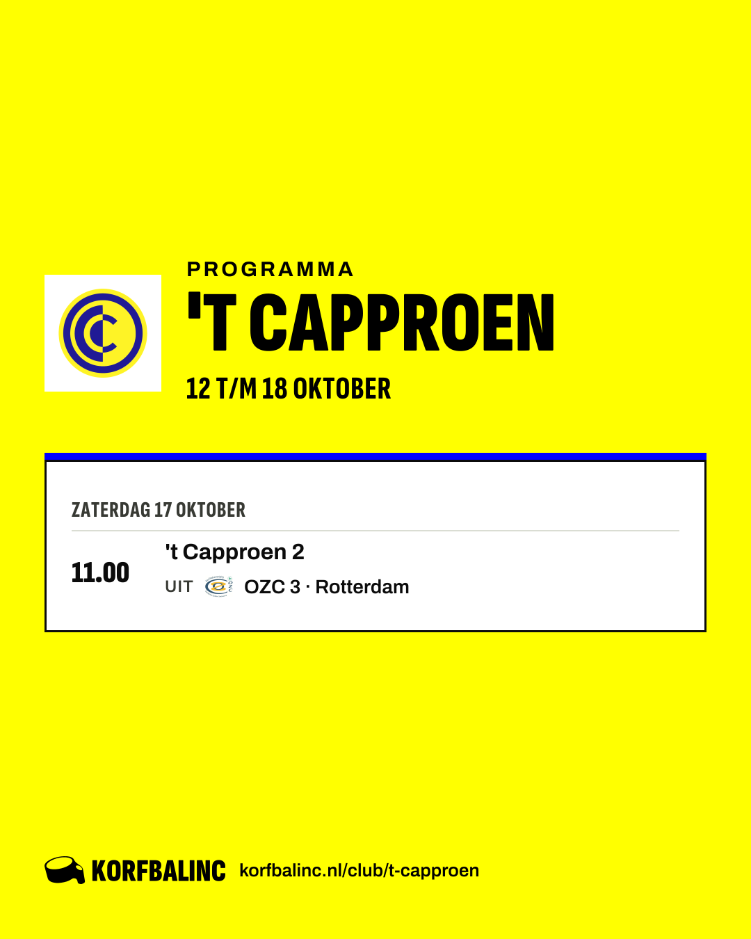 Programma 't Capproen