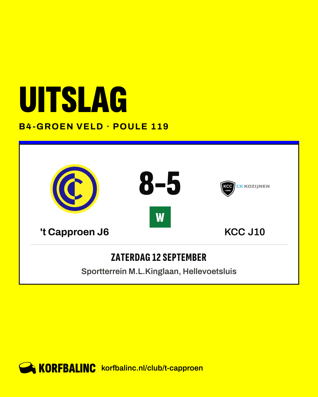 't Capproen J6 - KCC J10