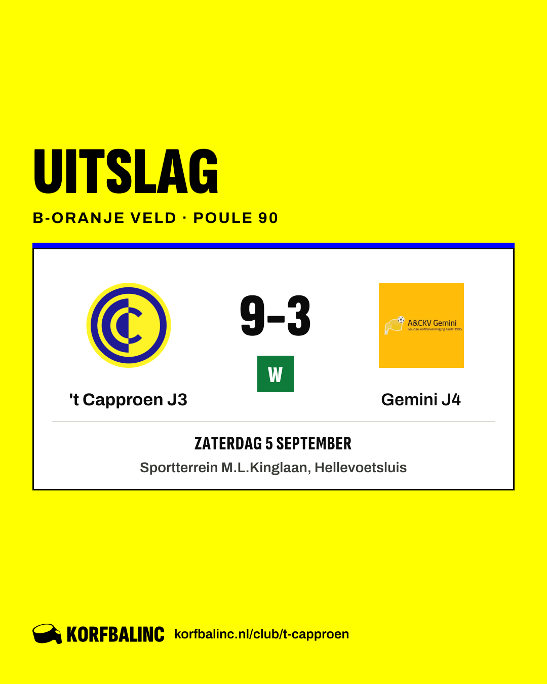 't Capproen J3 - Gemini J4
