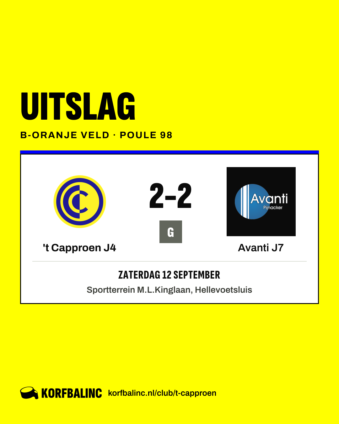 't Capproen J4 - Avanti J7