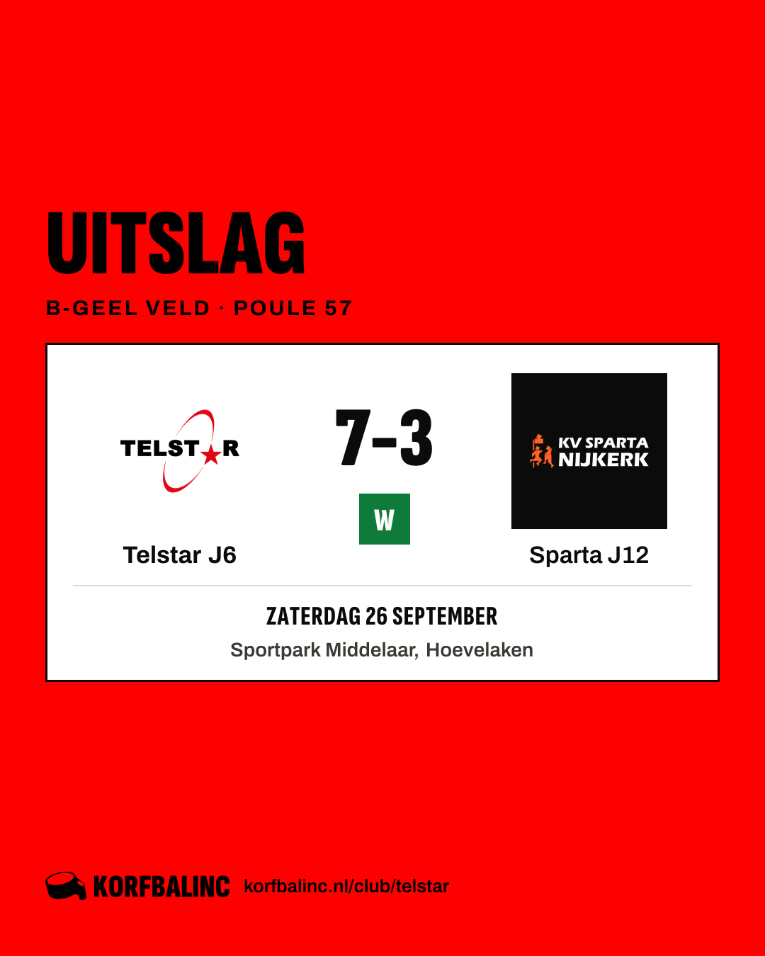 Telstar J6 - Sparta J12