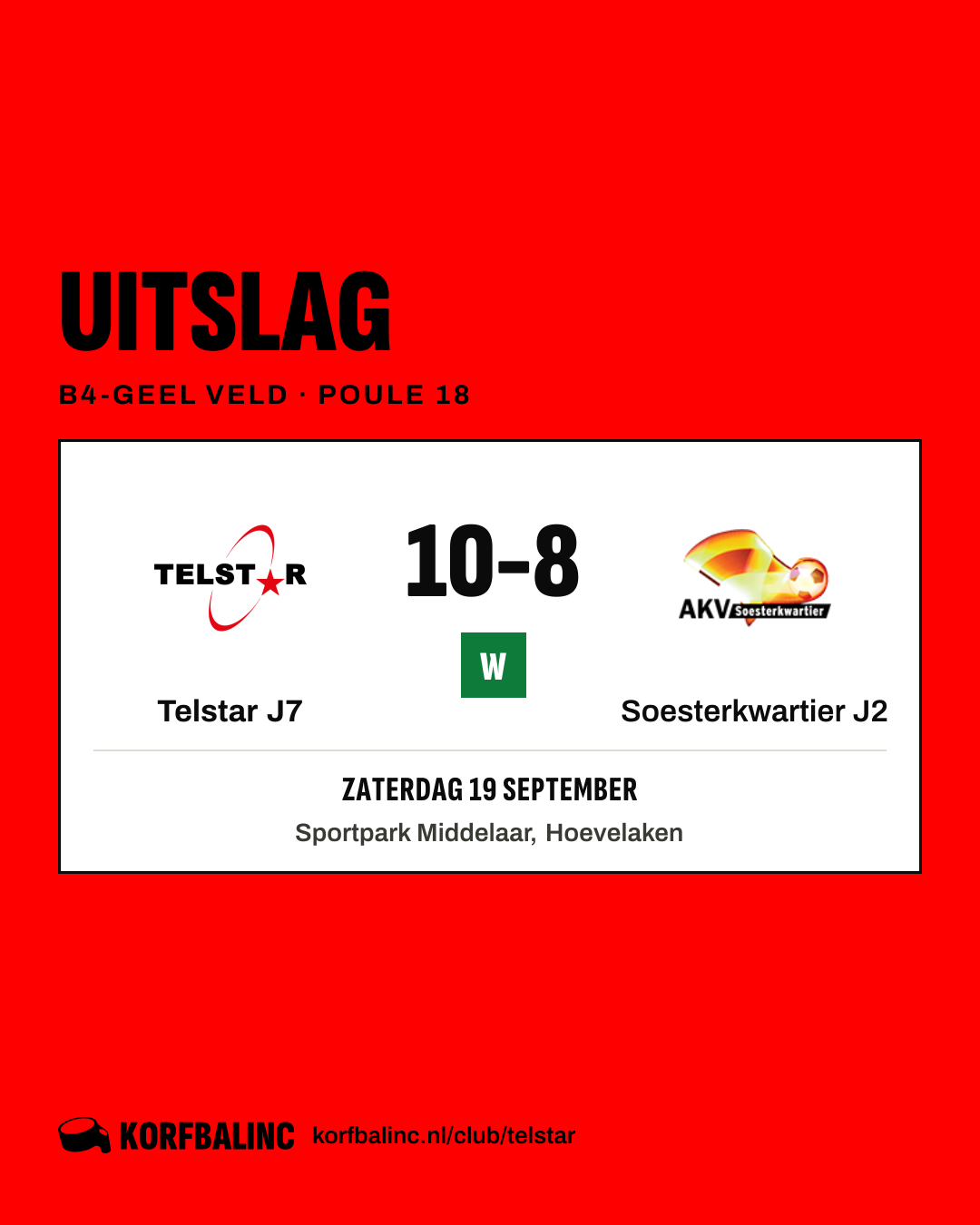 Telstar J7 - Soesterkwartier J2