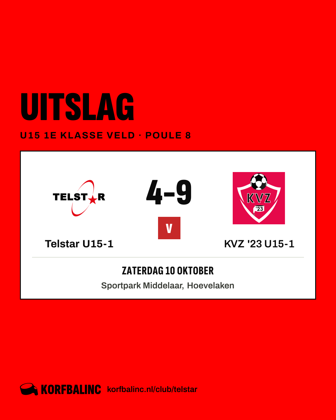 Telstar U15-1 - KVZ '23 U15-1
