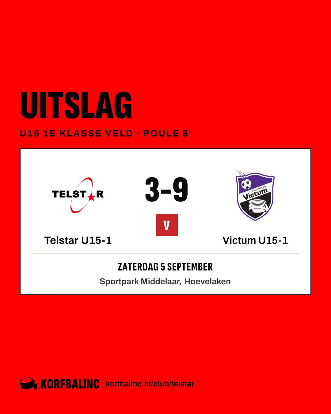 Telstar U15-1 - Victum U15-1