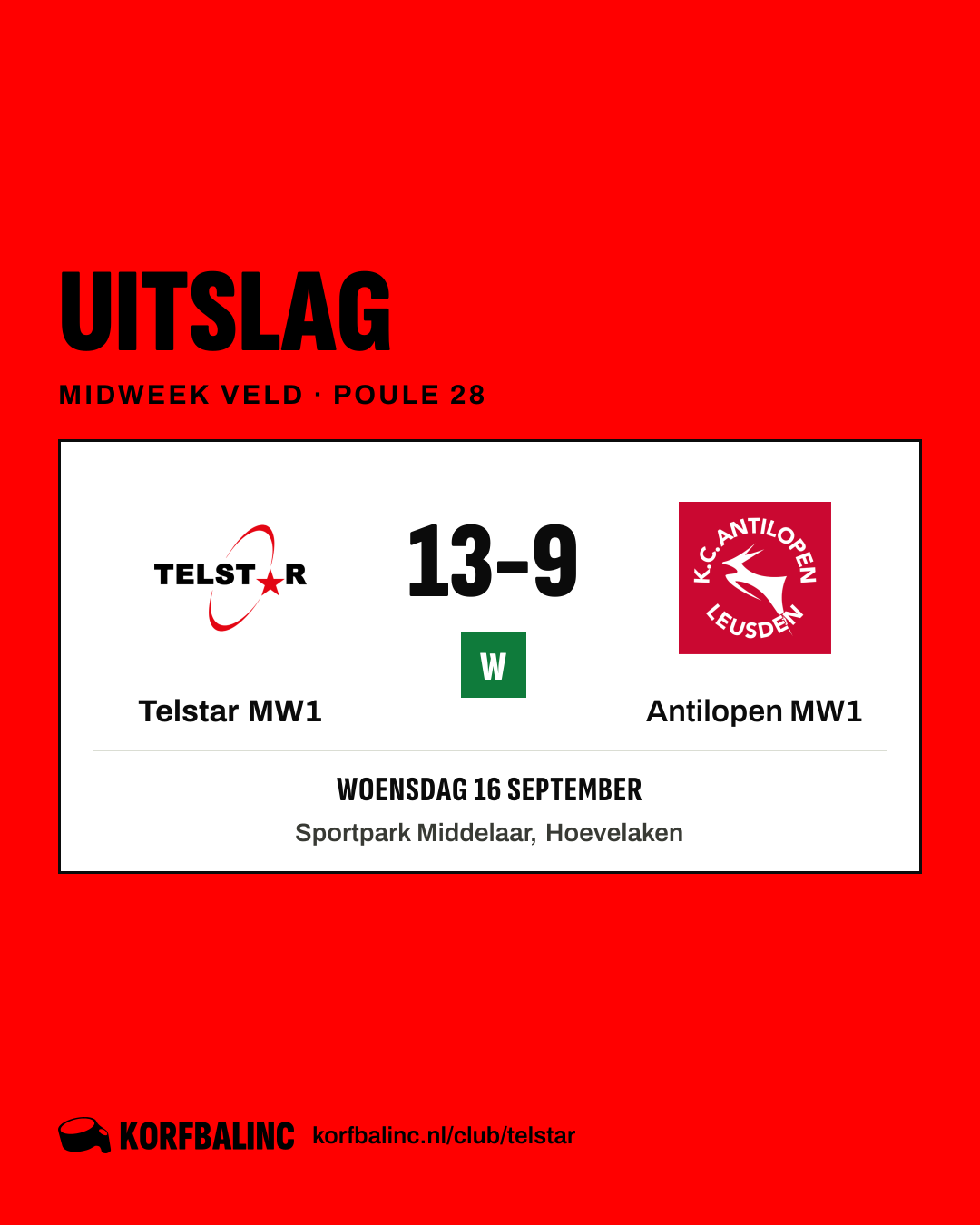Telstar MW1 - Antilopen MW1