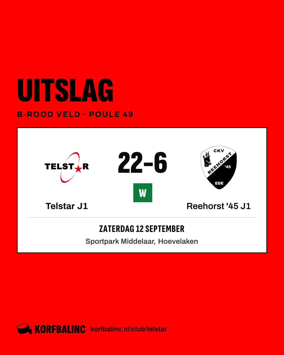Telstar J1 - Reehorst '45 J1