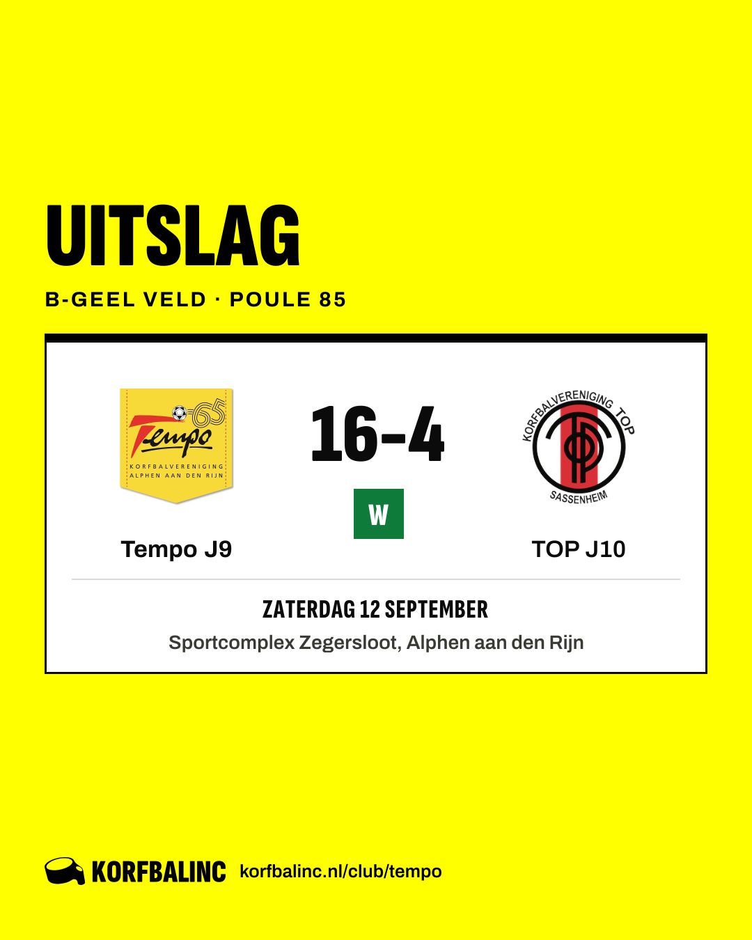 Tempo J9 - TOP J10