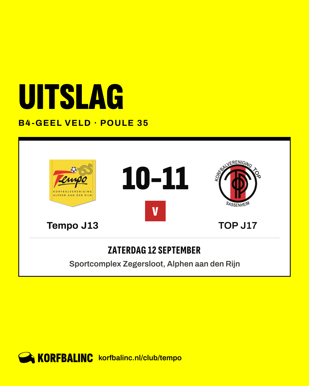 Tempo J13 - TOP J17