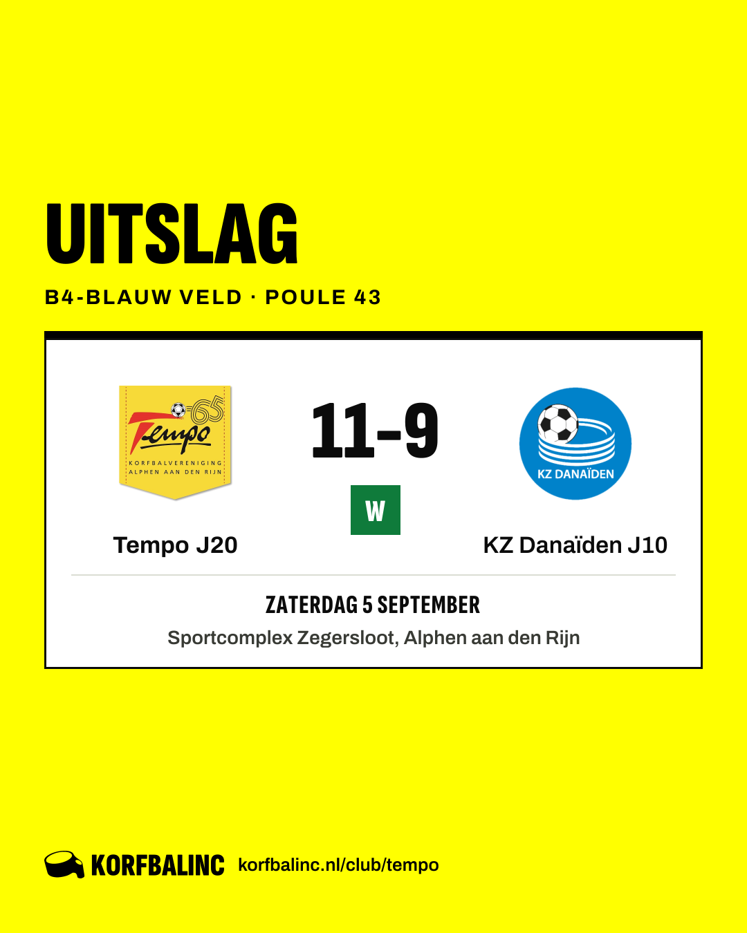 Tempo J20 - KZ Danaïden J10