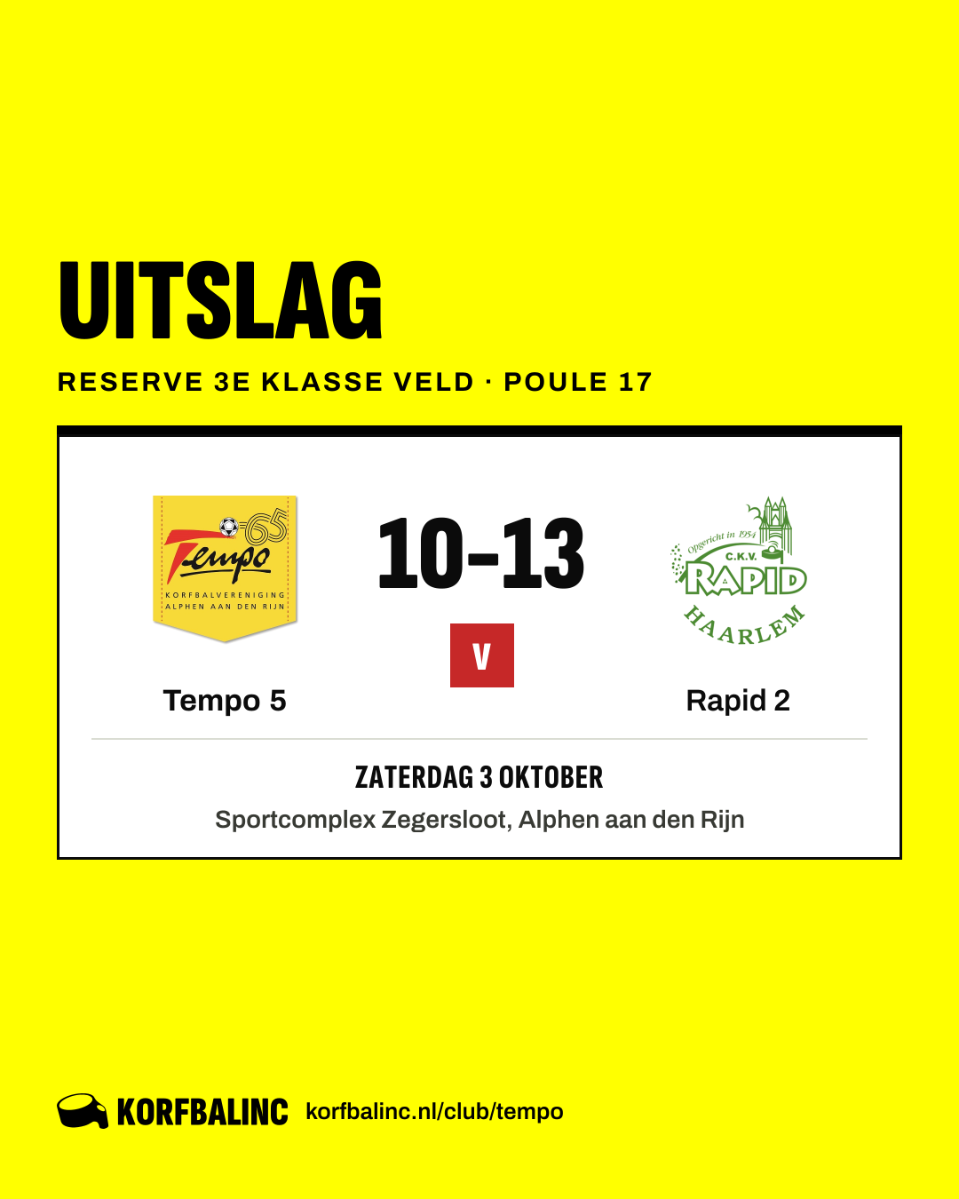 Tempo 5 - Rapid 2