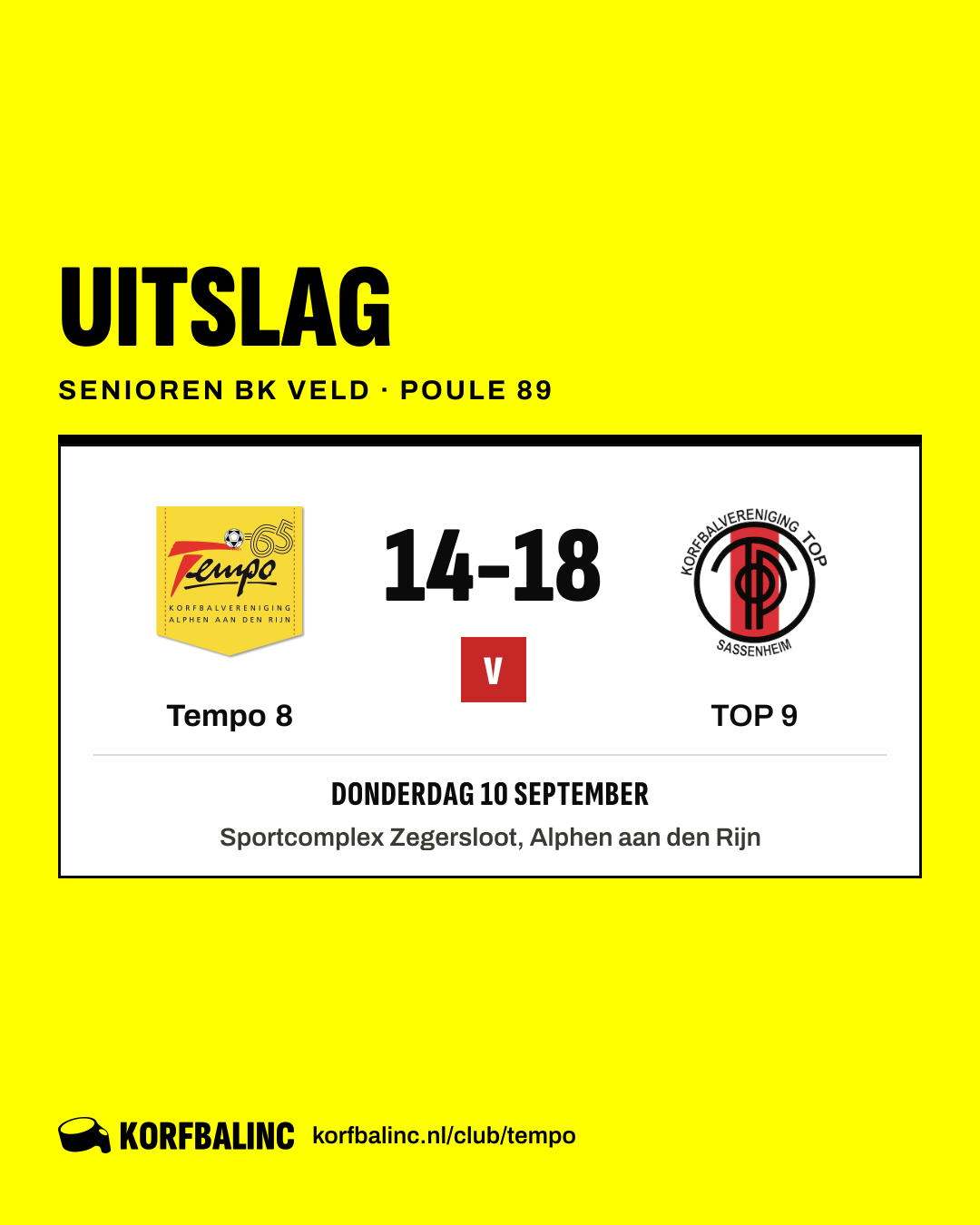 Tempo 8 - TOP 9