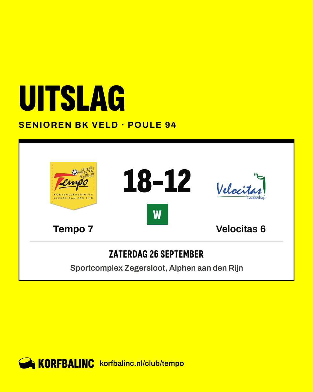 Tempo 7 - Velocitas 6