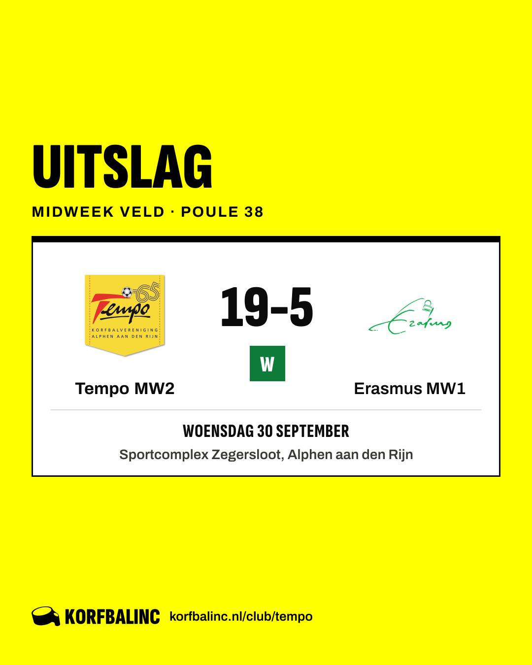 Tempo MW2 - Erasmus MW1