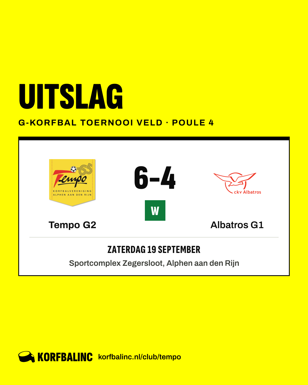 Tempo G2 - Albatros G1
