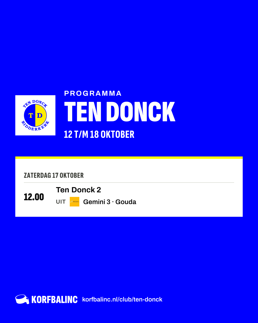 Programma Ten Donck