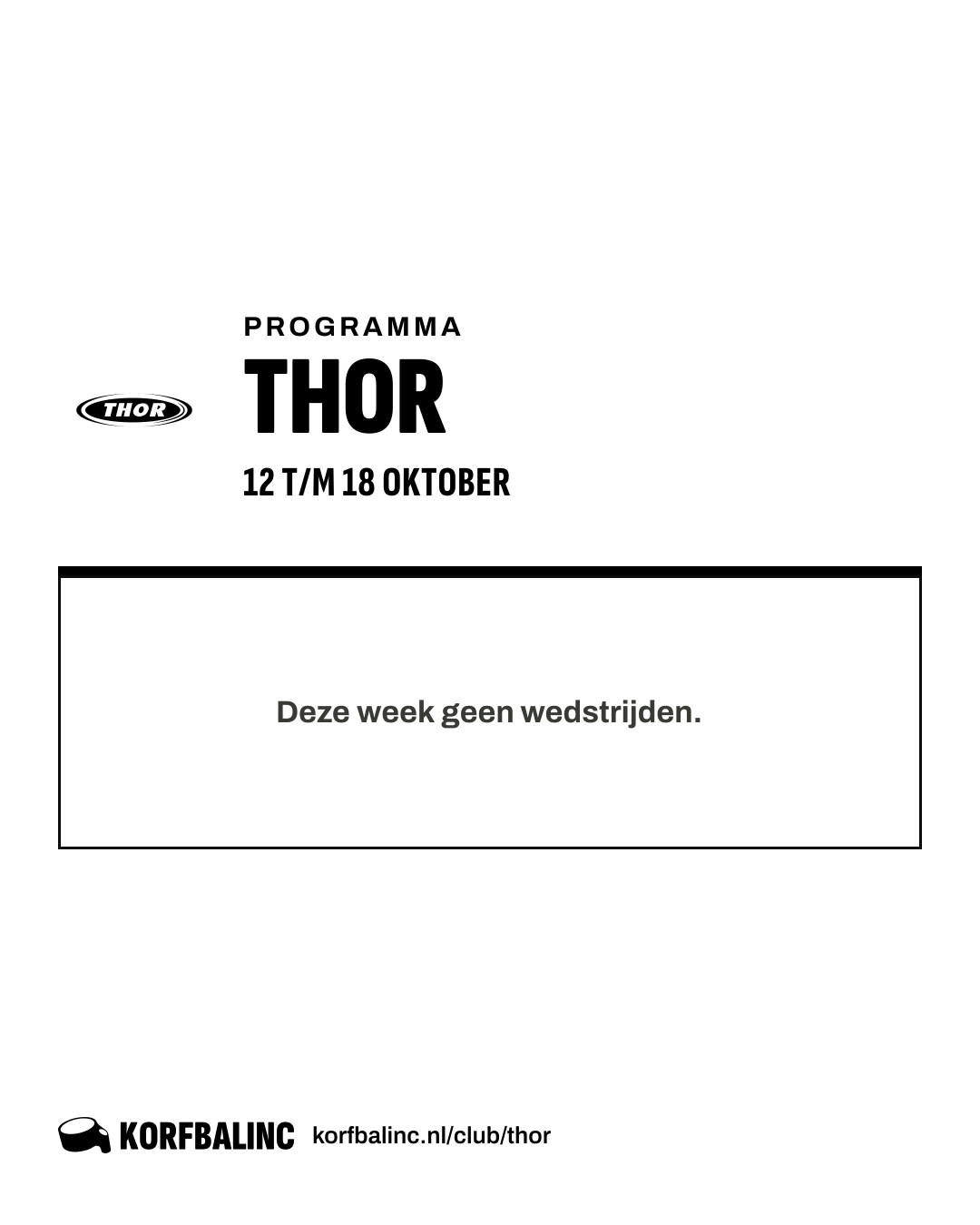 Uitslagen Thor