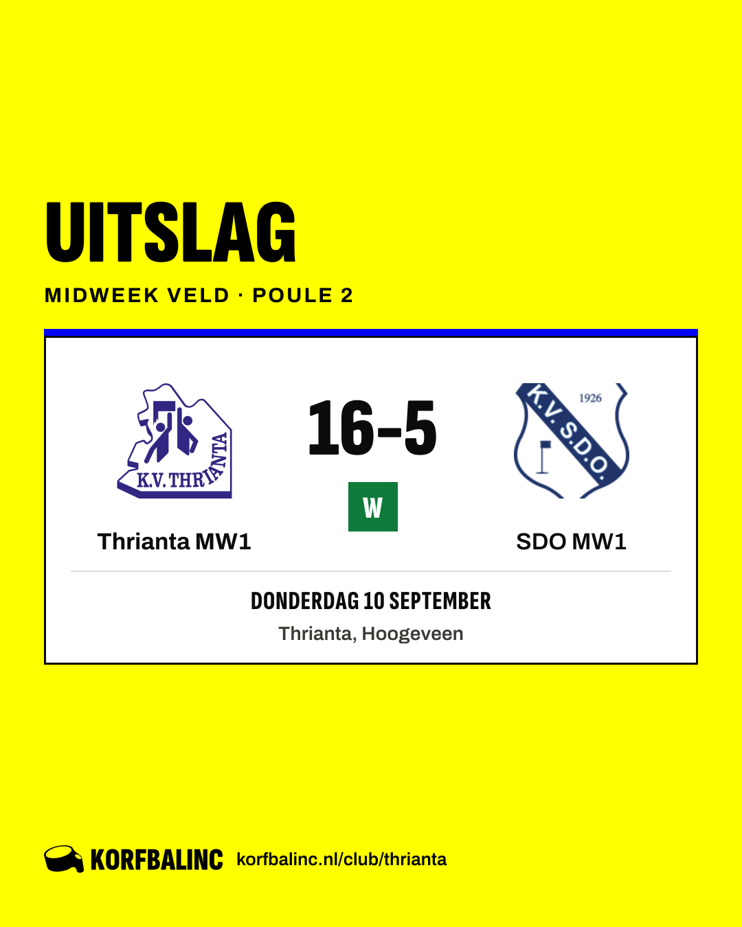 Thrianta MW1 - SDO MW1