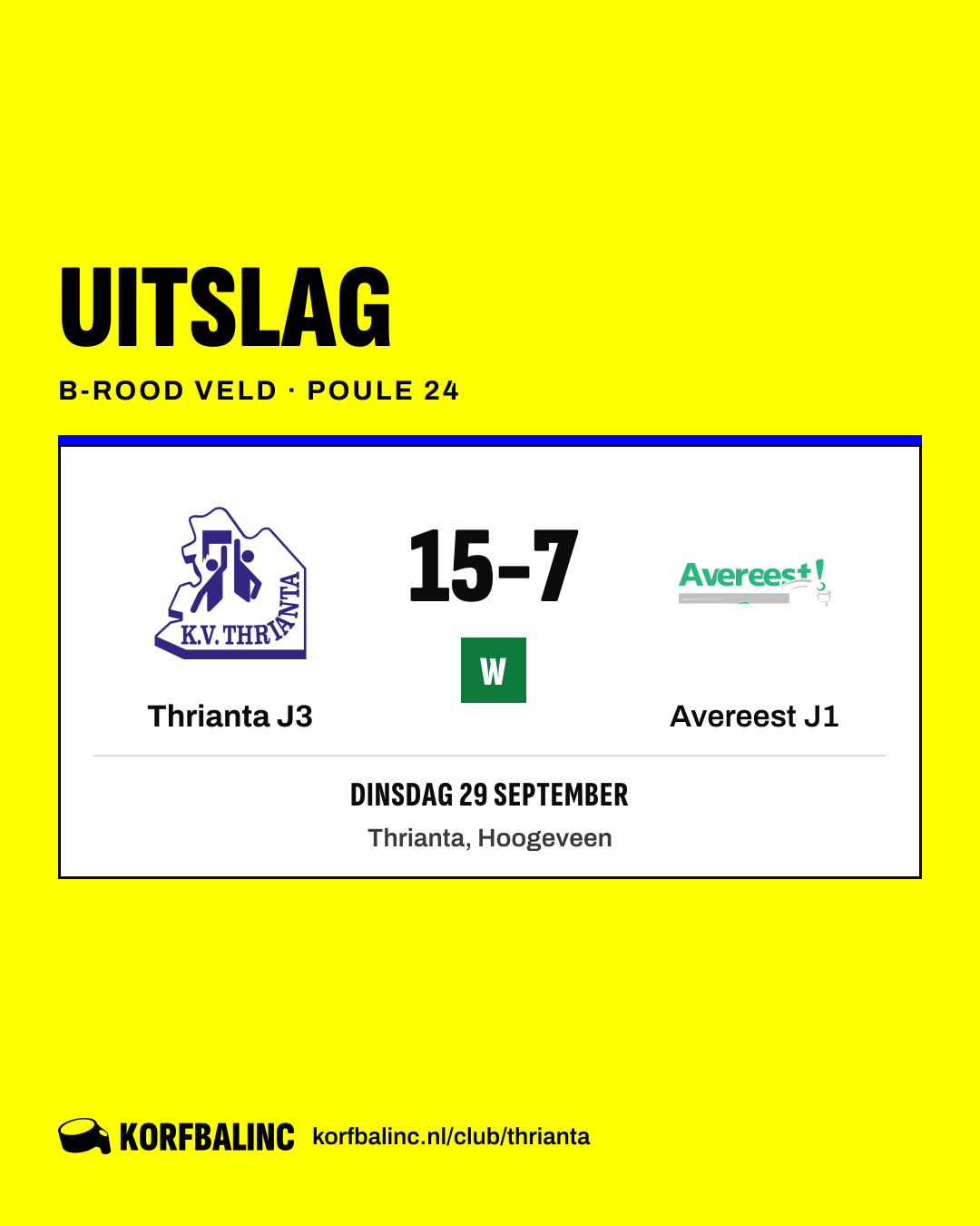 Thrianta J3 - Avereest J1