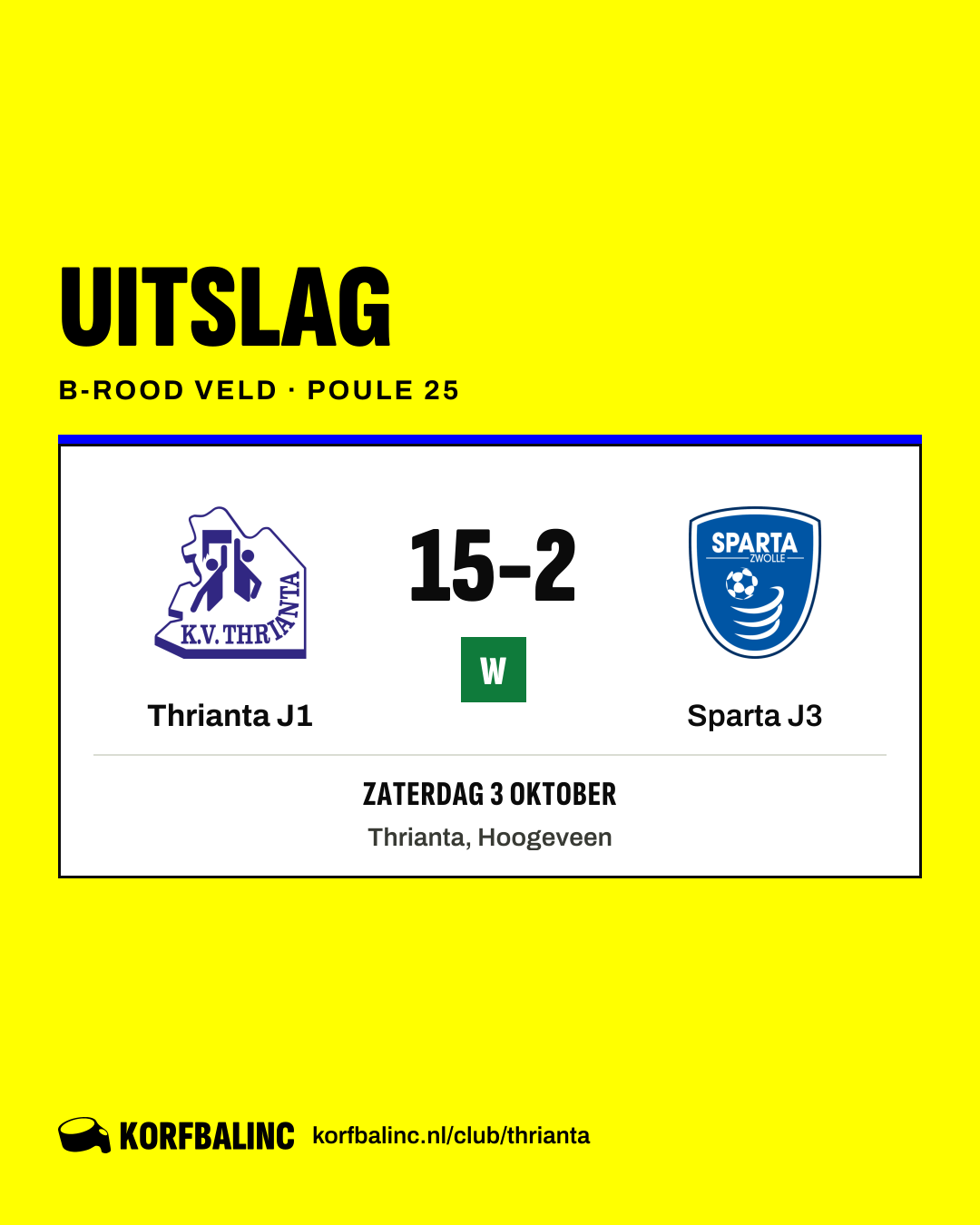 Thrianta J1 - Sparta J3