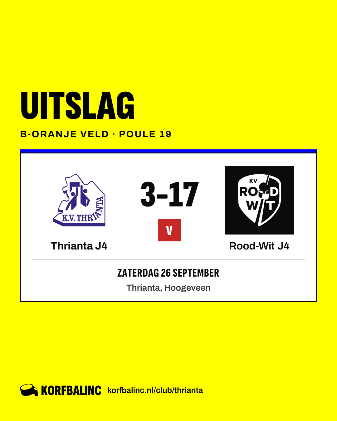 Thrianta J4 - Rood-Wit J4