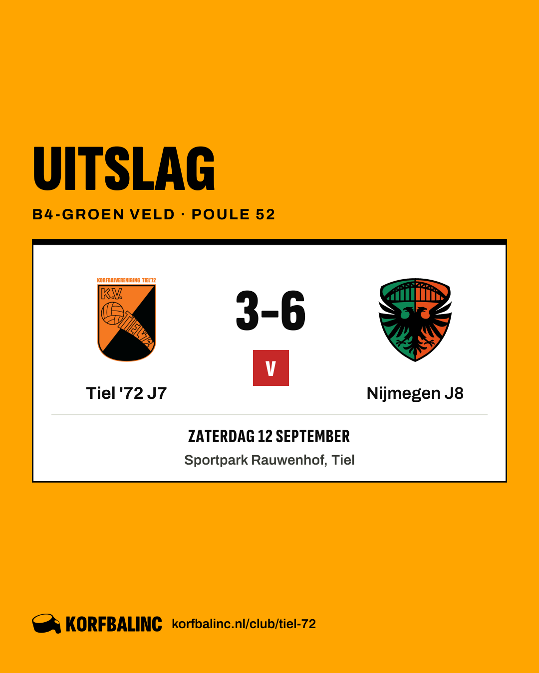 Tiel '72 J7 - Nijmegen J8