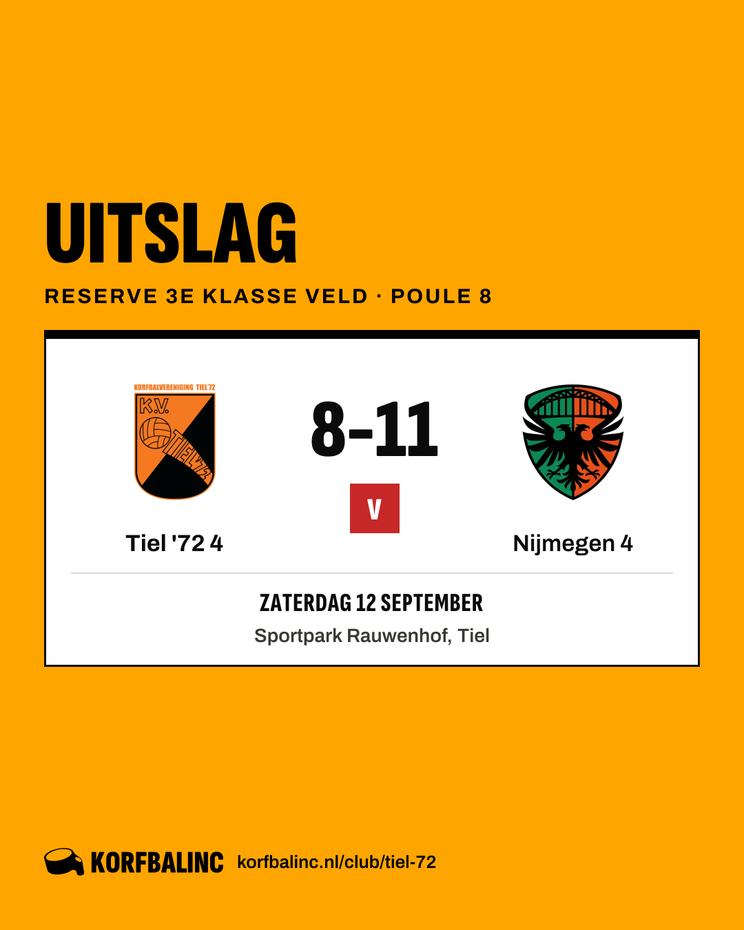 Tiel '72 4 - Nijmegen 4