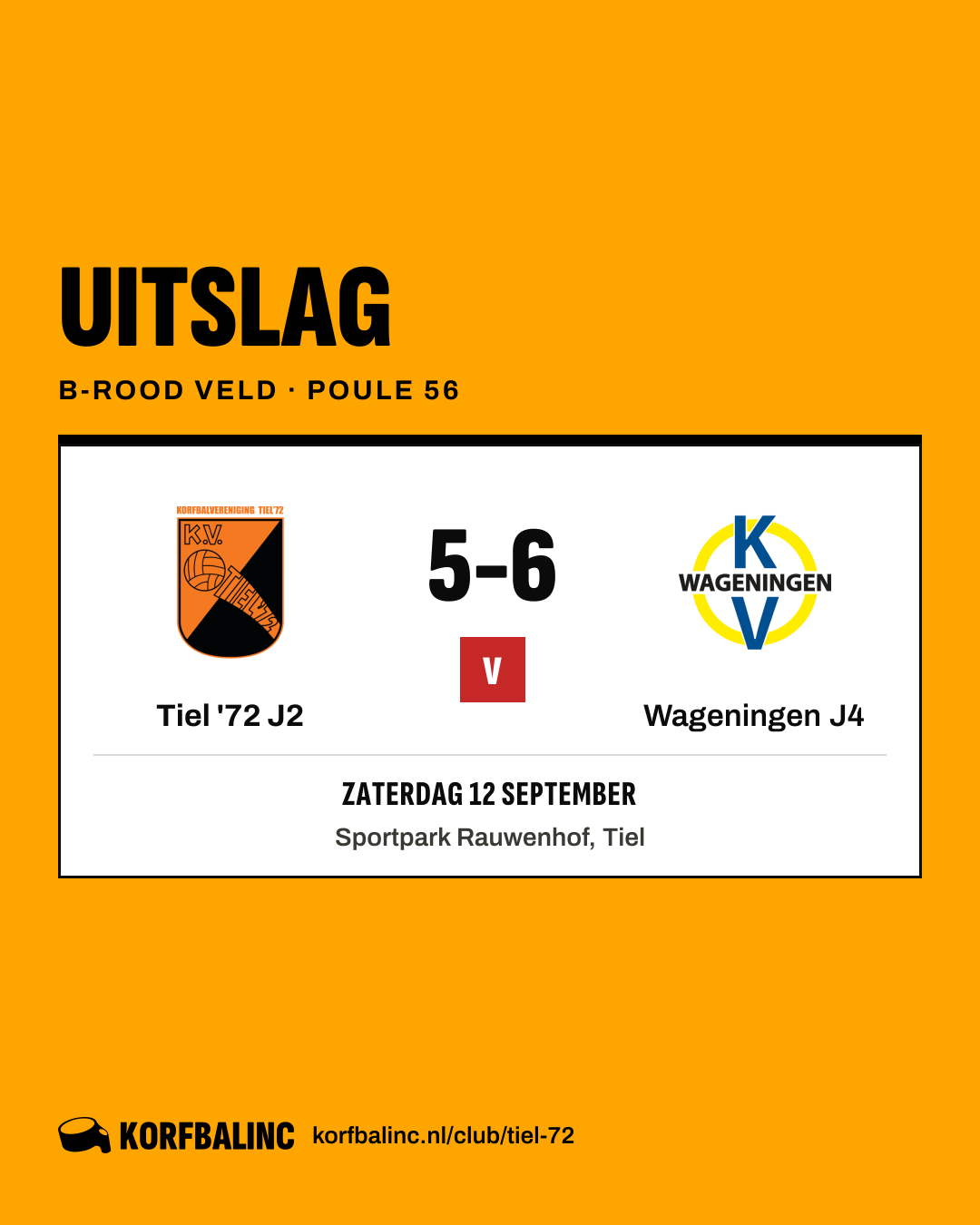 Tiel '72 J2 - Wageningen J4