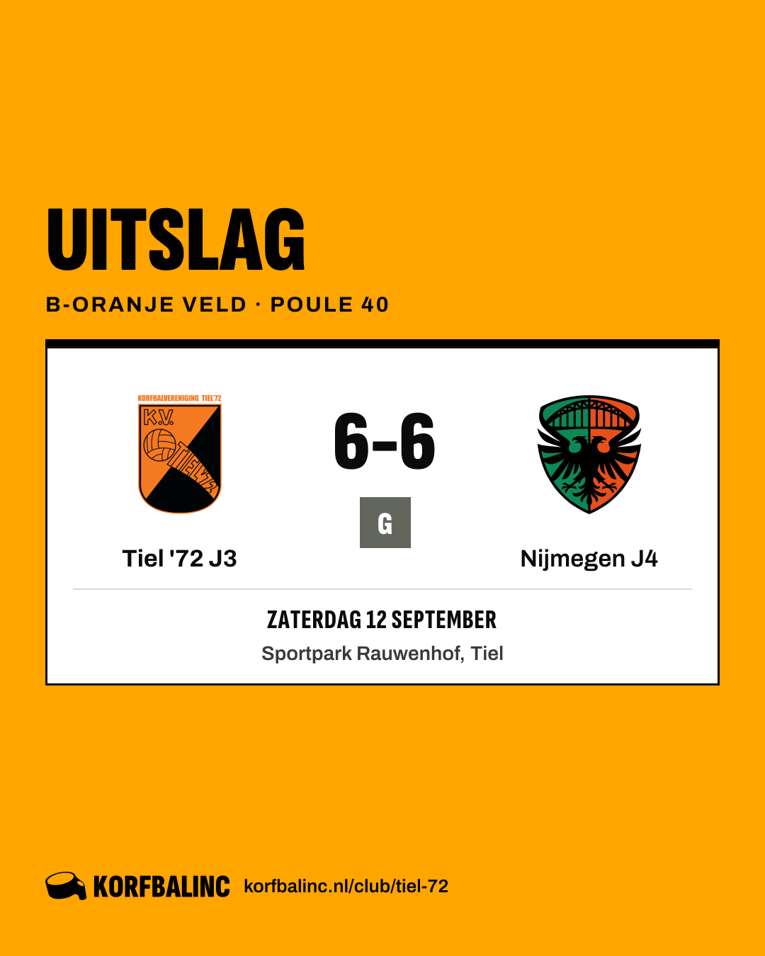 Tiel '72 J3 - Nijmegen J4