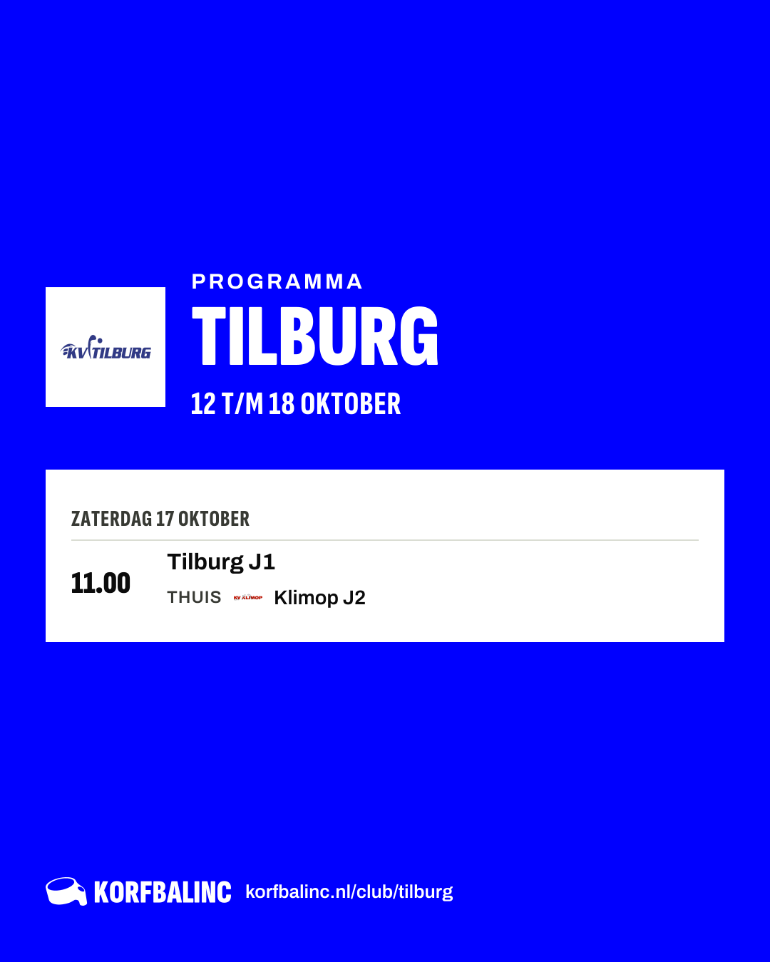 Programma Tilburg