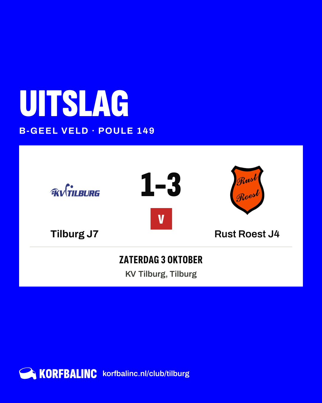 Tilburg J7 - Rust Roest J4