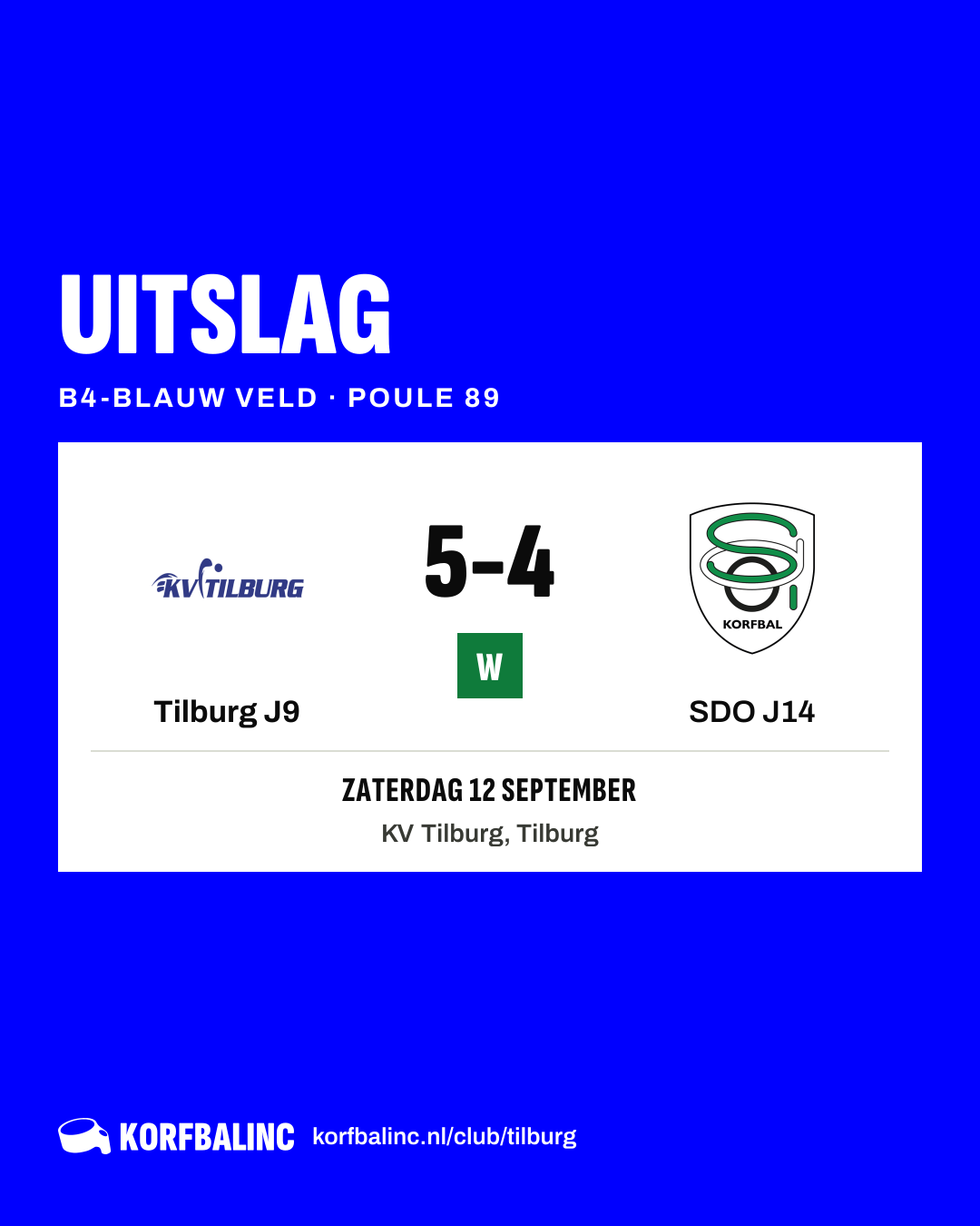 Tilburg J9 - SDO J14