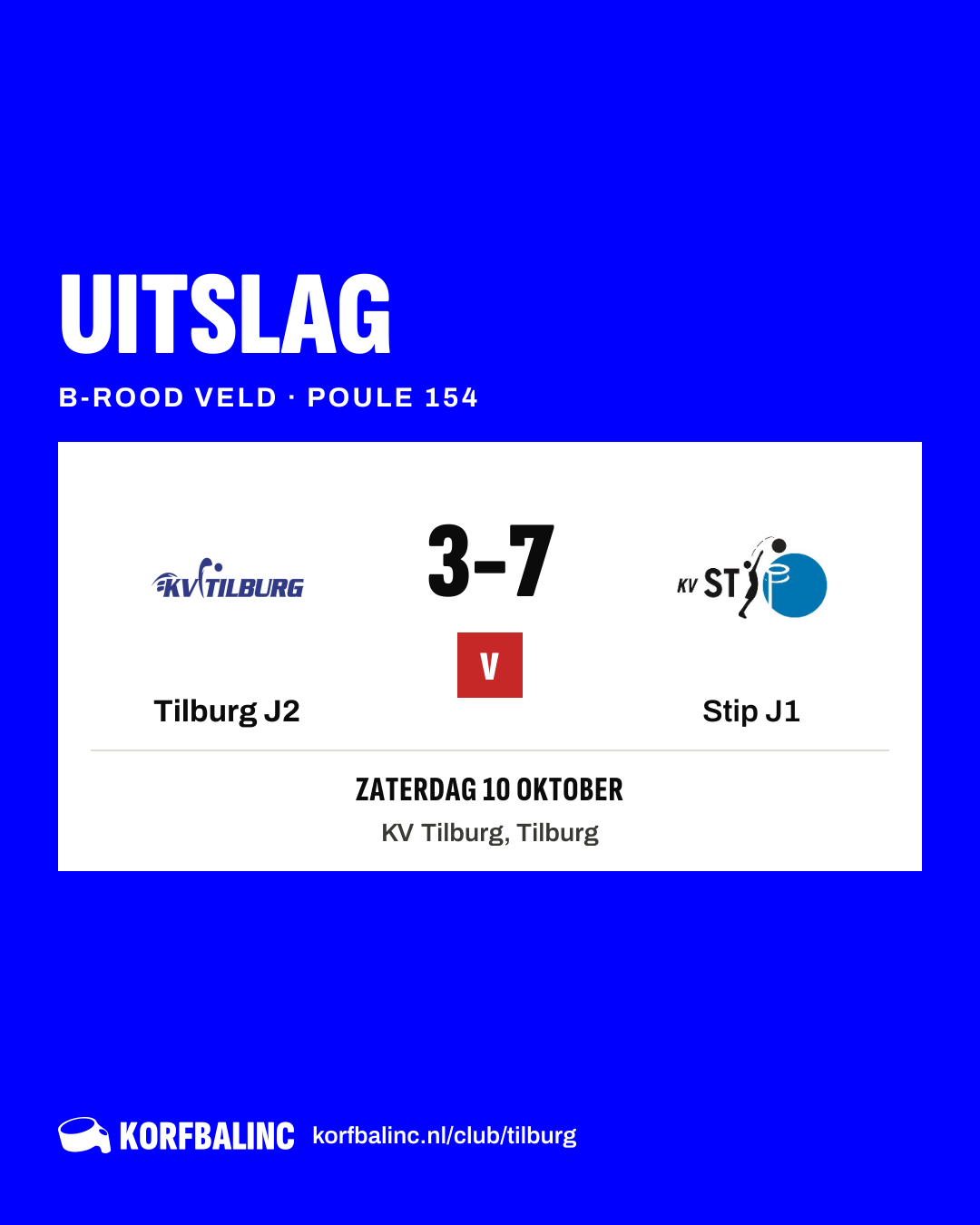 Tilburg J2 - Stip J1
