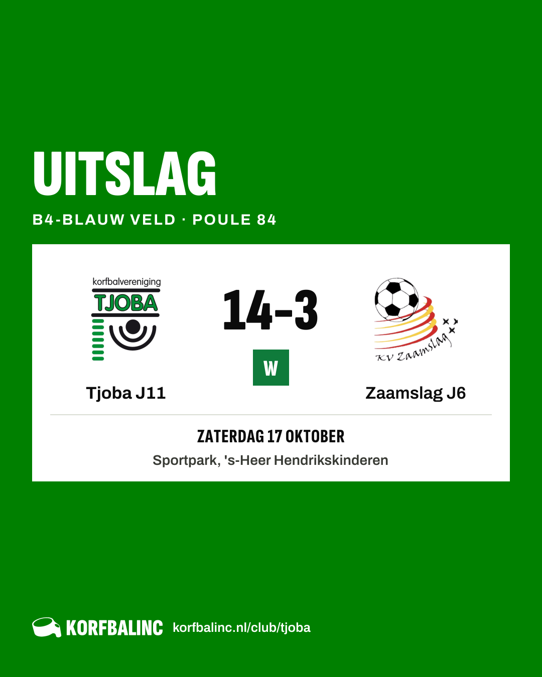 Tjoba J11 - Zaamslag J6