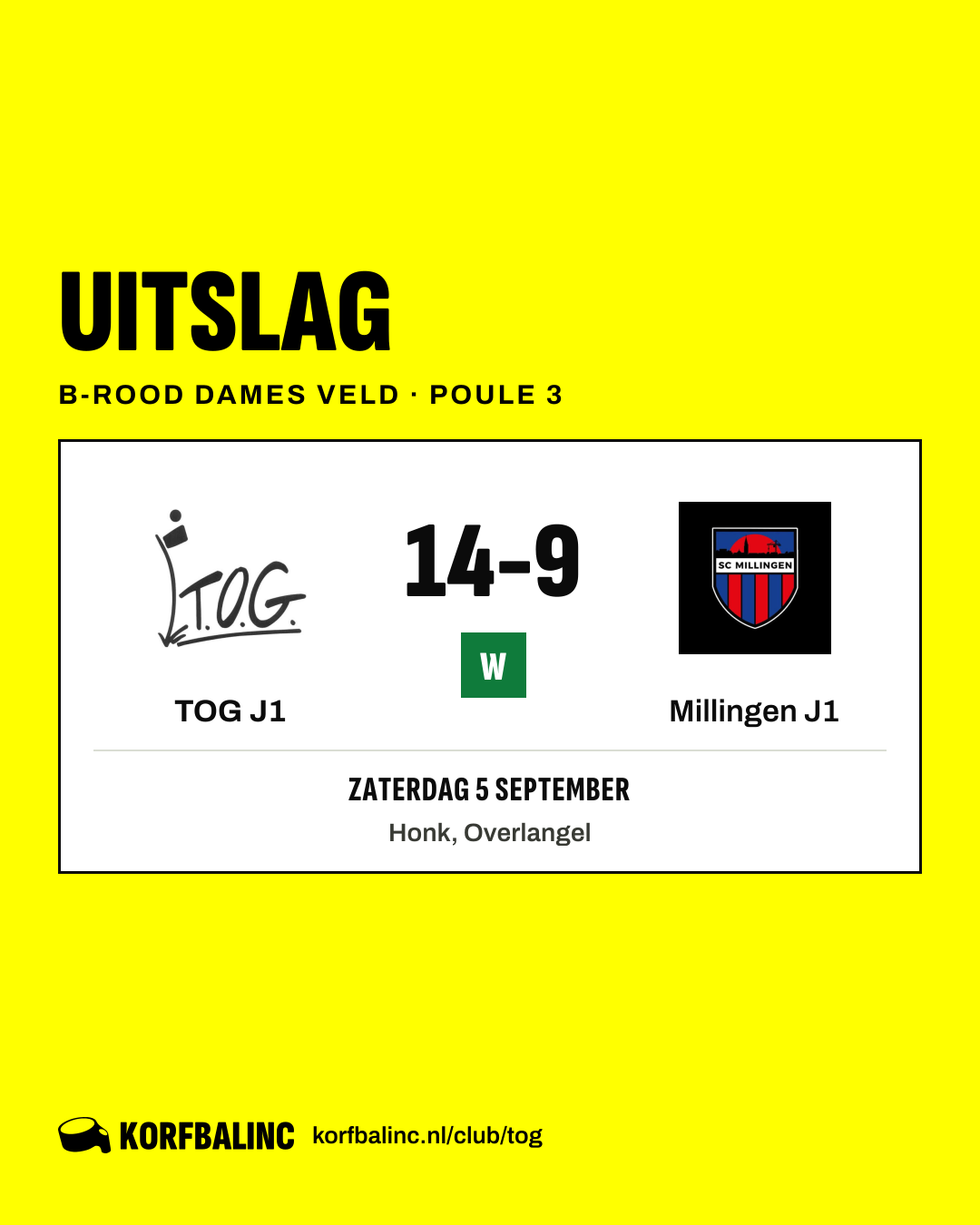 TOG J1 - Millingen J1
