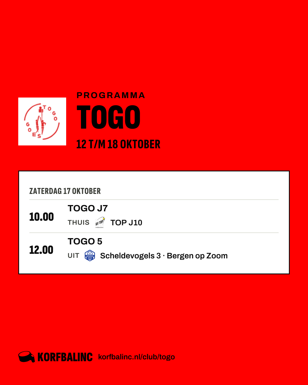 Uitslagen TOGO