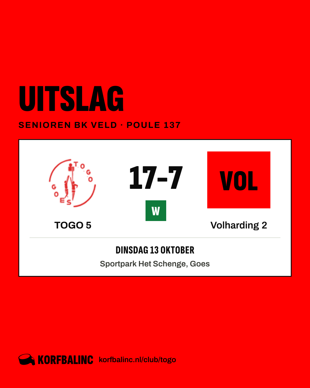 TOGO 5 - Volharding 2