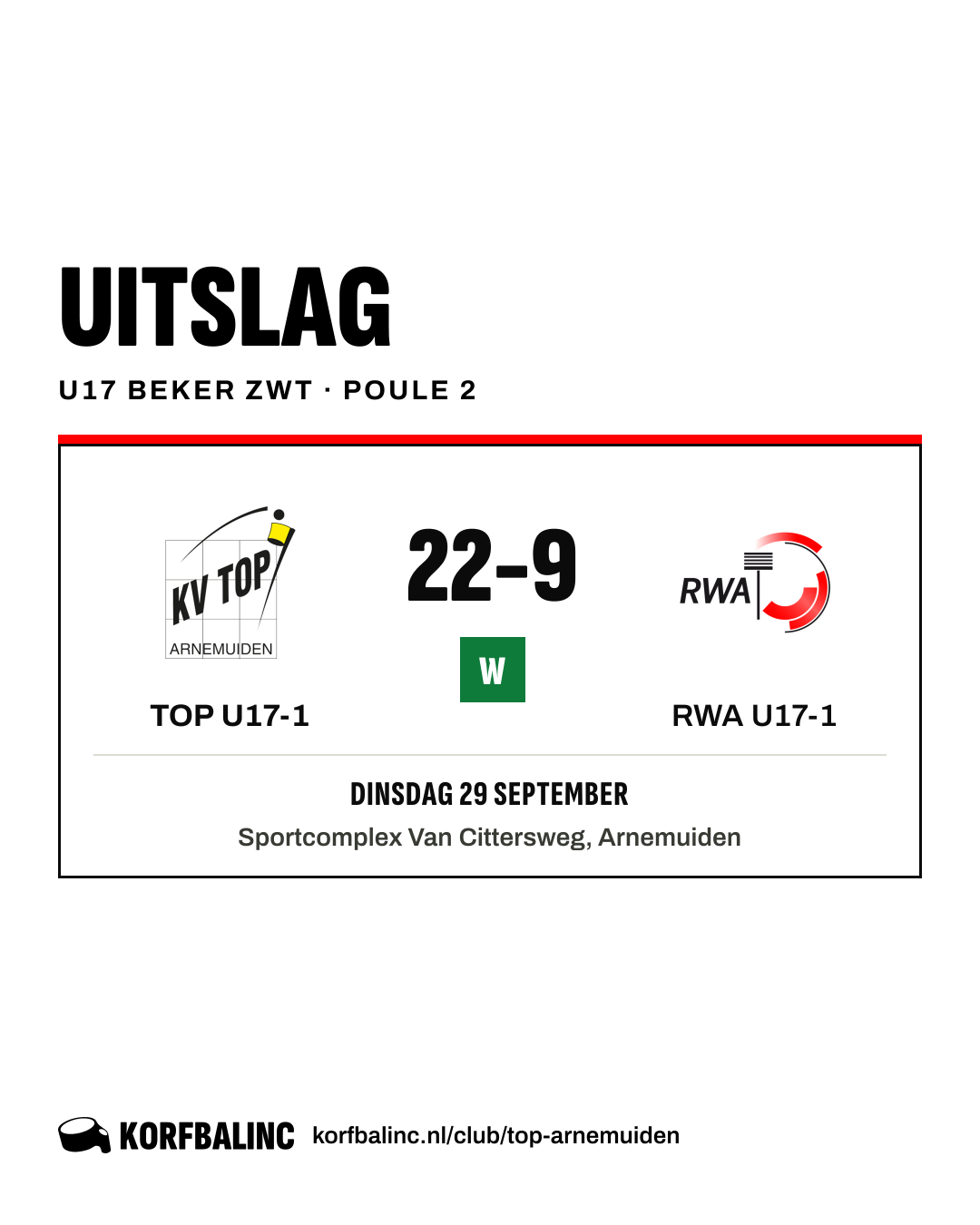 TOP U17-1 - RWA U17-1