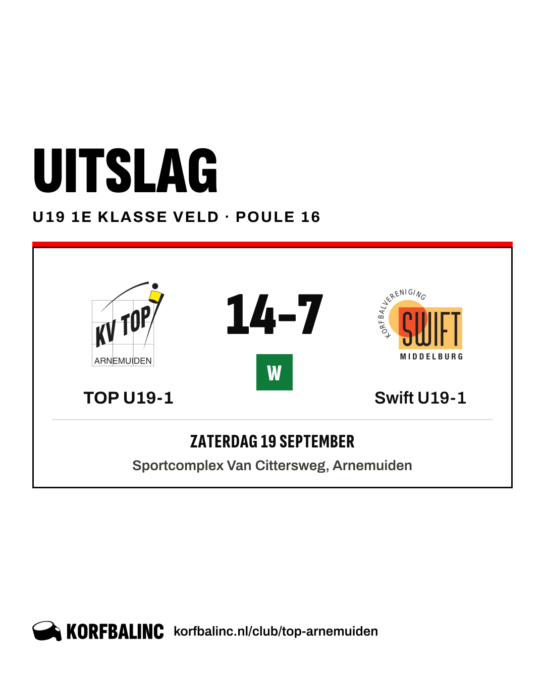 TOP U19-1 - Swift U19-1