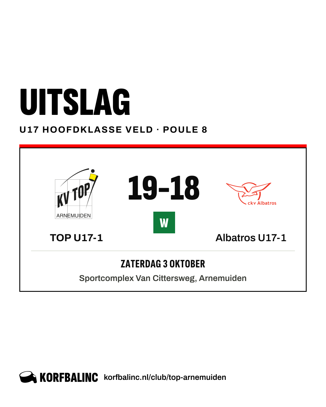 TOP U17-1 - Albatros U17-1