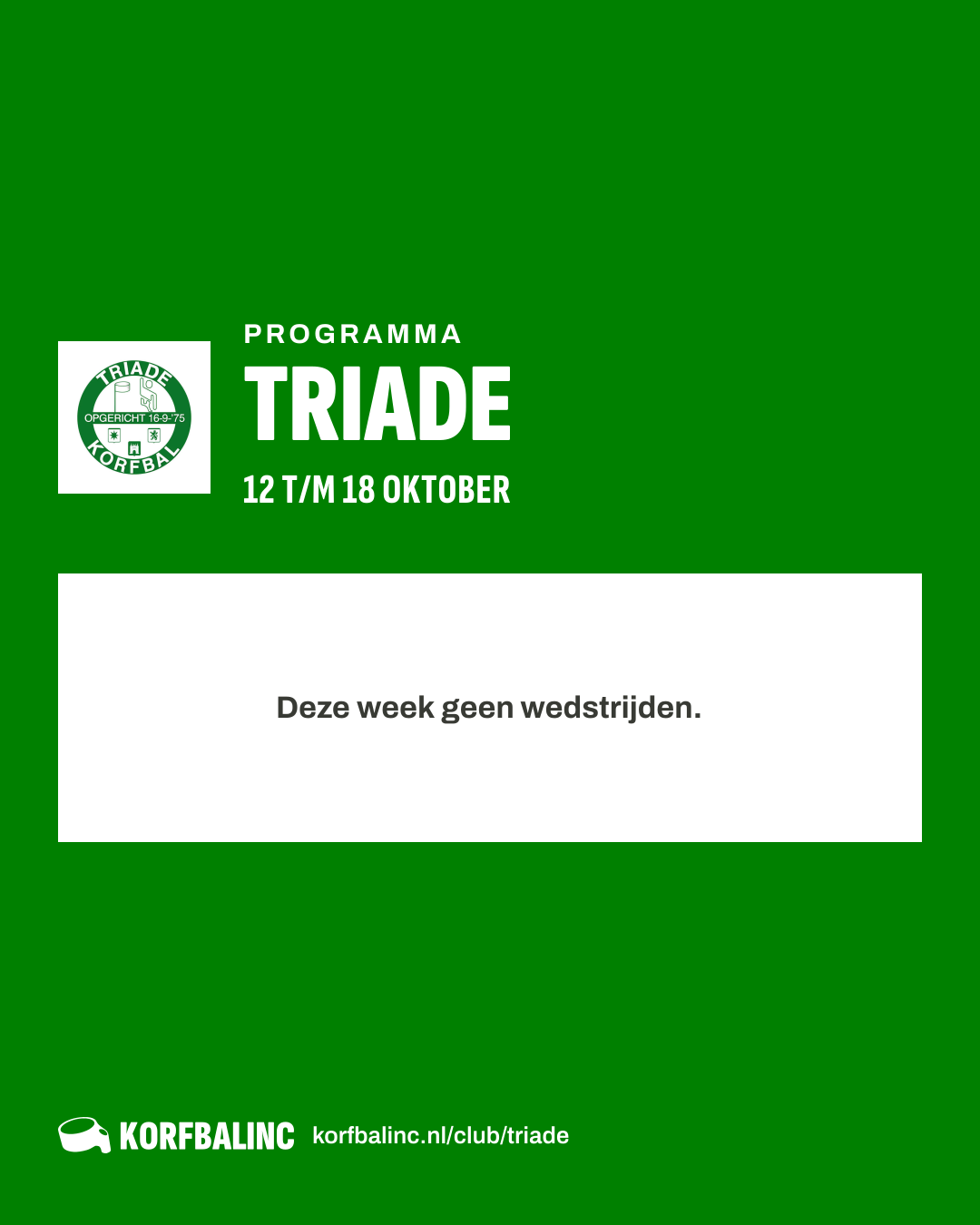 Uitslagen Triade