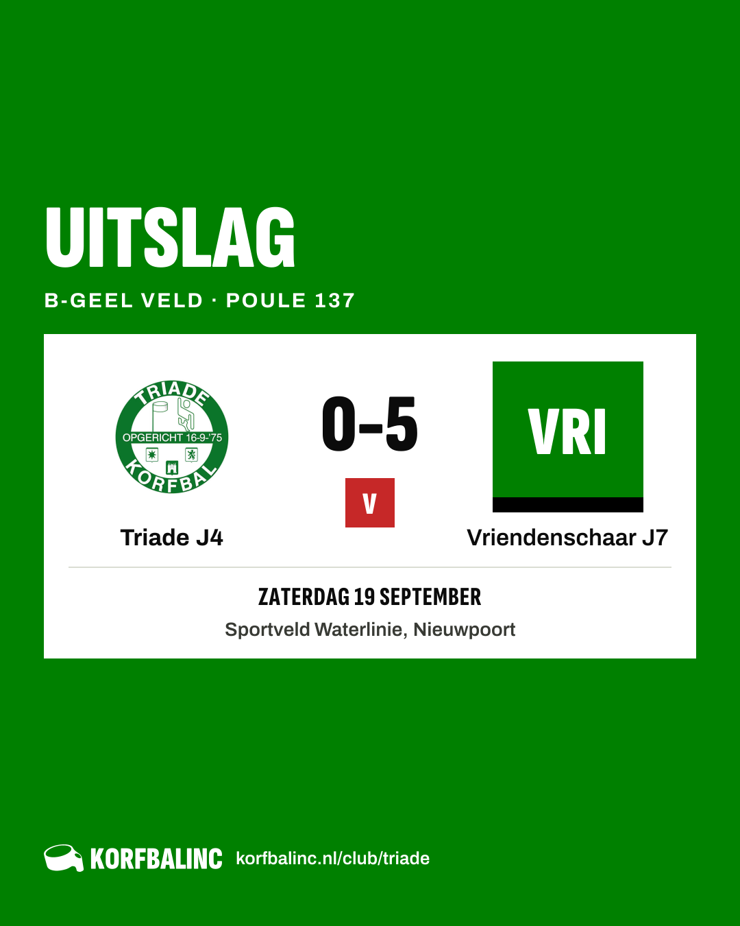 Triade J4 - Vriendenschaar J7