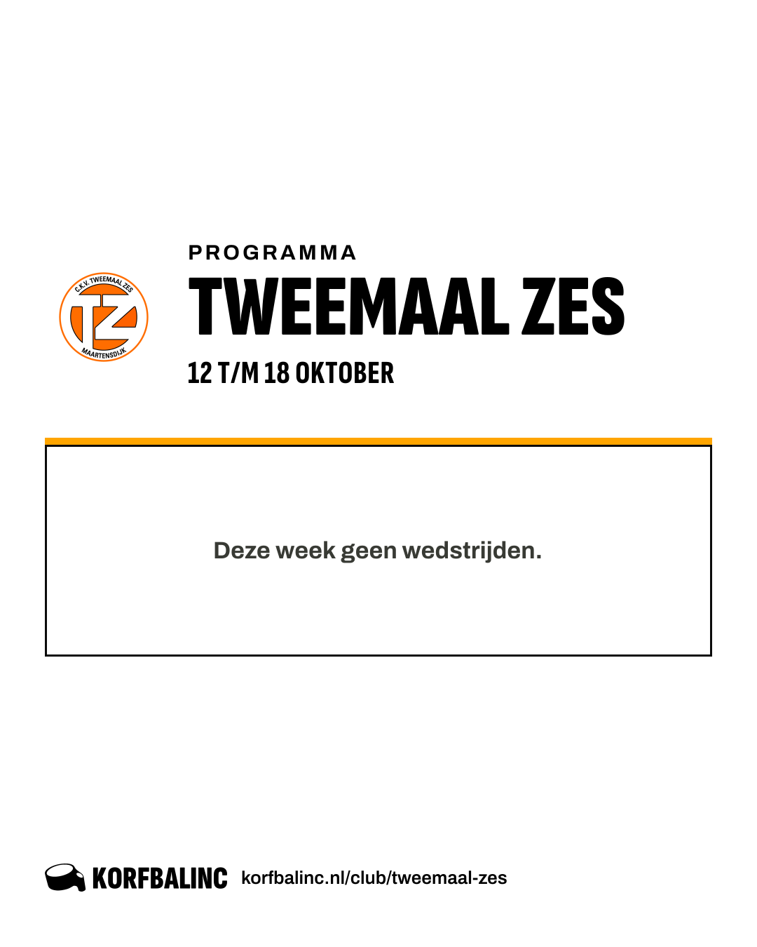 Uitslagen Tweemaal Zes