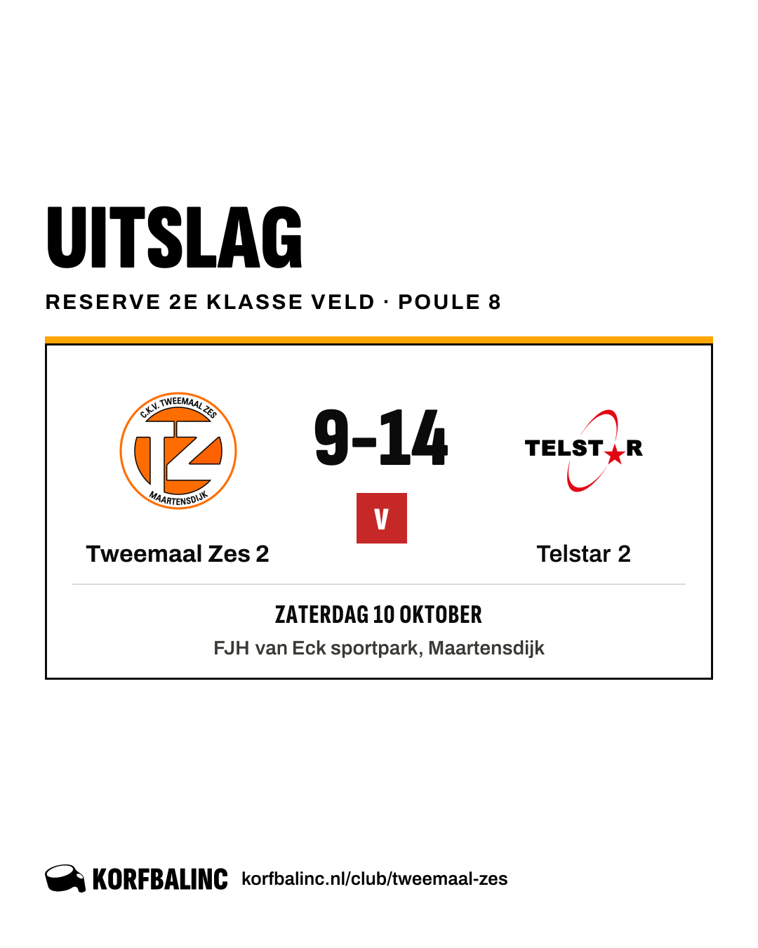 Tweemaal Zes 2 - Telstar 2