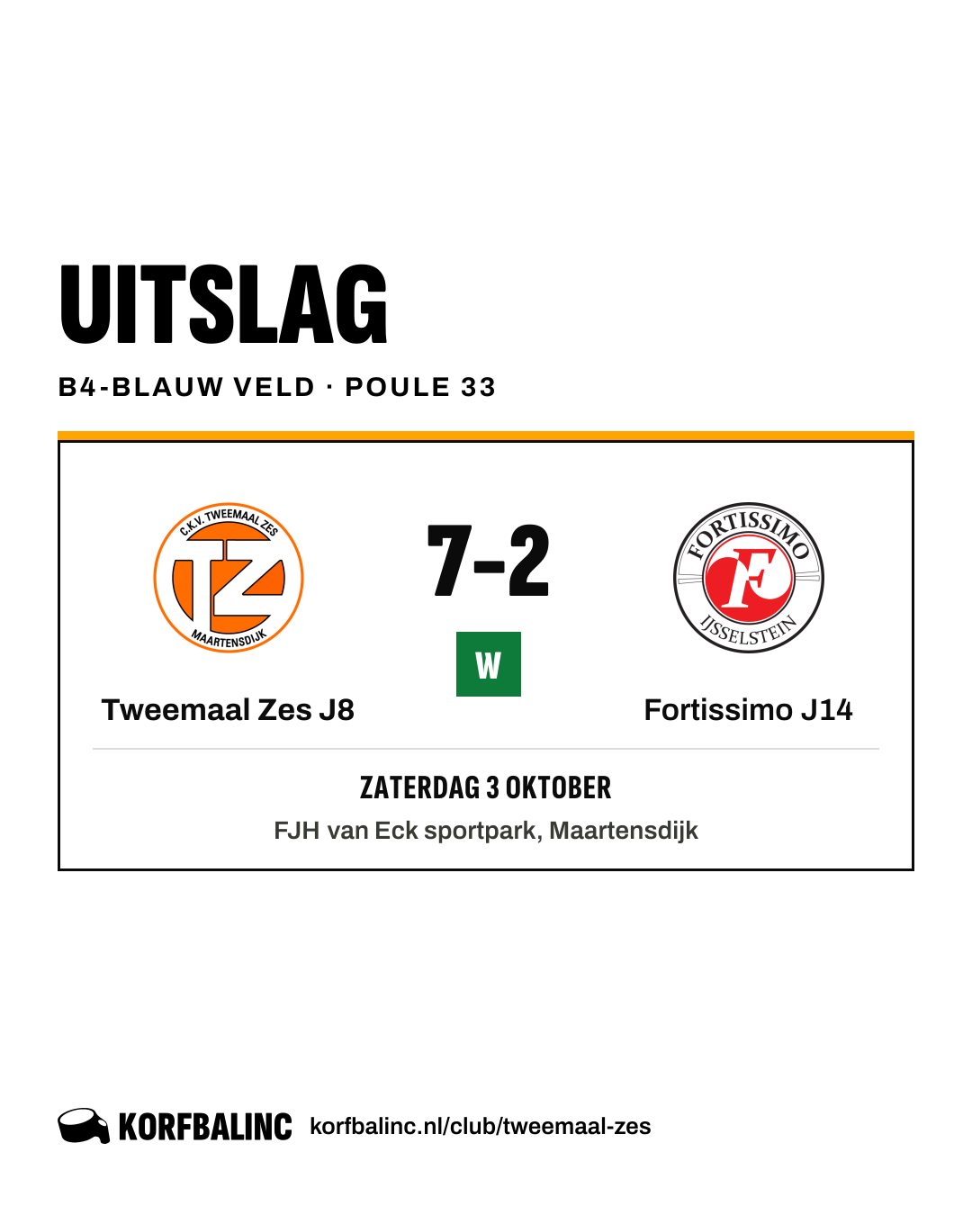Tweemaal Zes J8 - Fortissimo J14